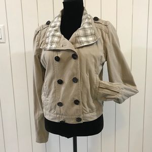 Beige double breasted coat